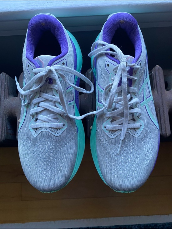 Asics Shoes - Asics Gel Kayano Sneakers with Teal & Purple Sneakers